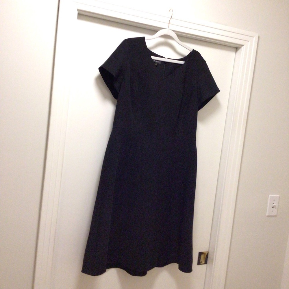 Womens Talbots Cap Sleeve Back Zip Dress